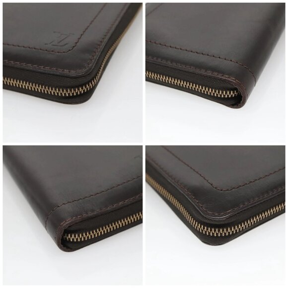 LOUIS VUITTON Utah Zippy Organizer Long Wallet Brown M97025 LV Auth 135015 - Picture 14 of 16